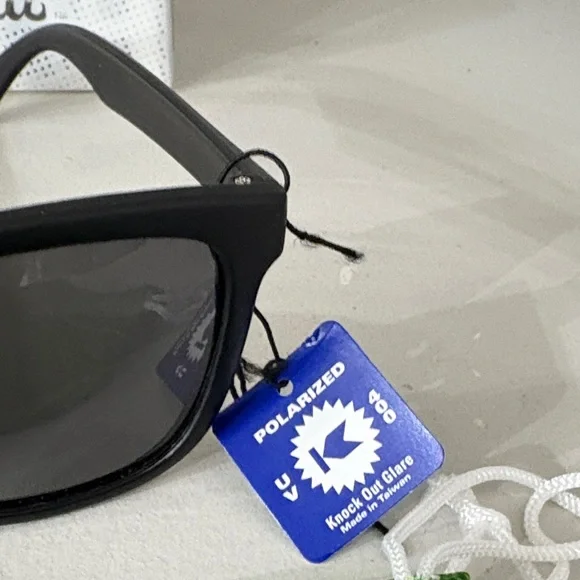 Knockaround Black Sunglasses with Smoke Lenses - Picture 2 of 5